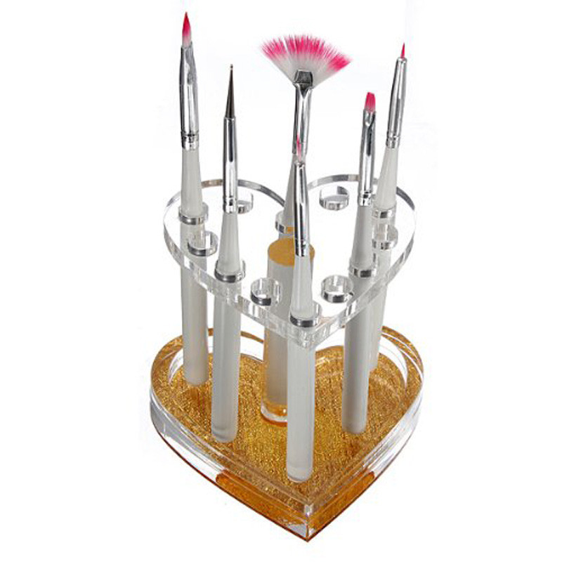 Nail Art Vector - 12 Holes Nail Brushes Storage Box