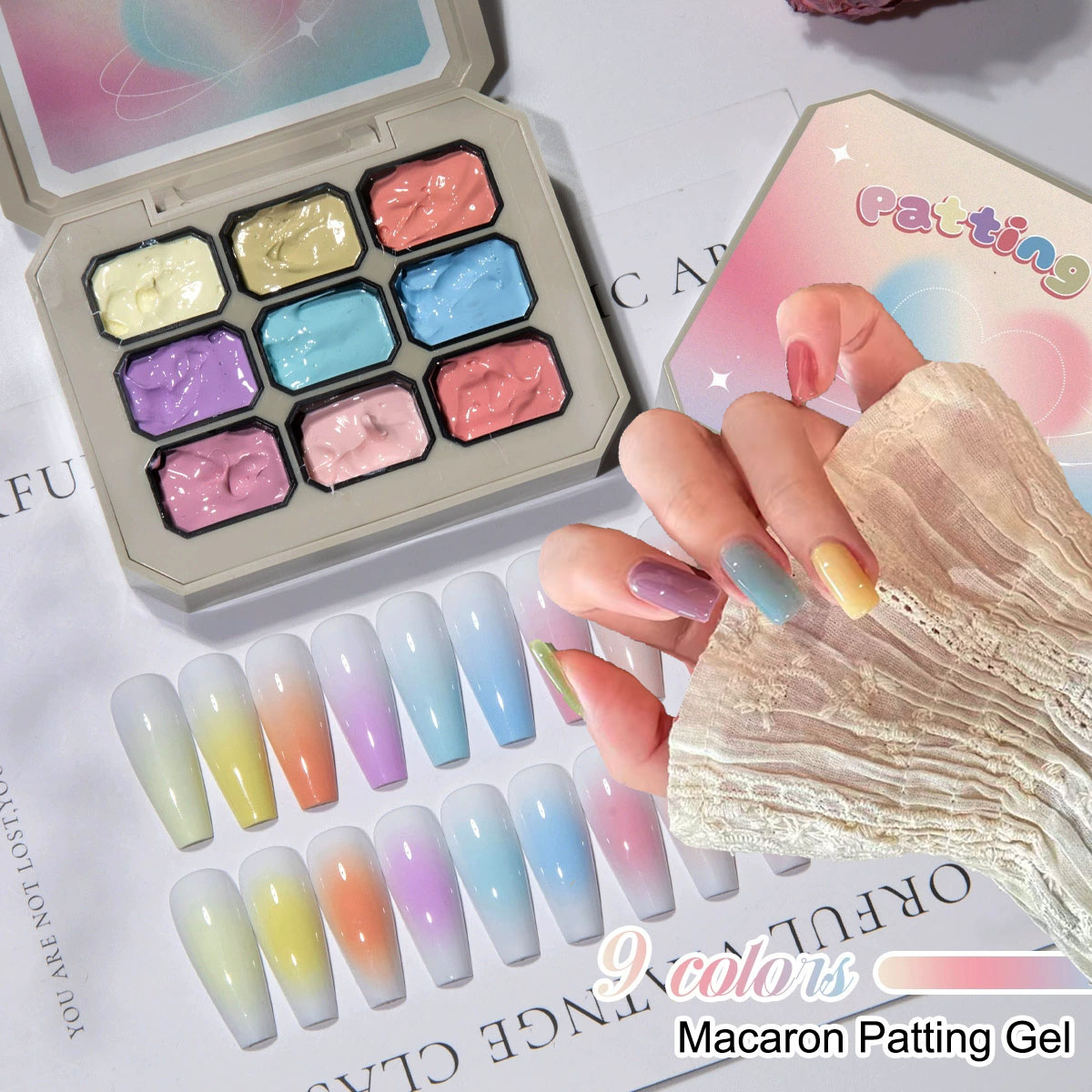 Nail Art Gel Polish - 1pc Solid Makaron Nail Polish Gel