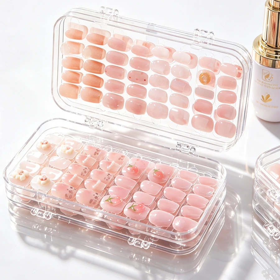 Nail Art Vector - Clear Foldable Press On Nail Storage