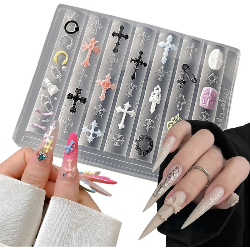Silicone Cross Nail Art Molds  - Nail Art Gel Polish review and price
