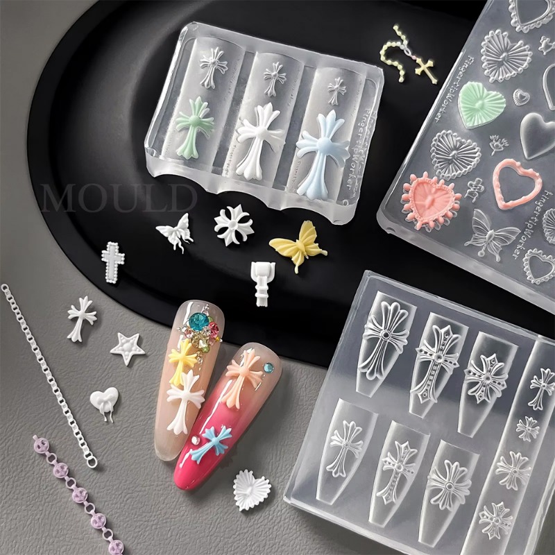 Silicone Cross Nail Art Molds  - Nail Art Gel Polish review and price