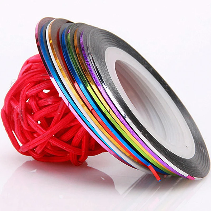 10 Rolls 1mm Nail Art Striping - Striping Tape Nail review and price