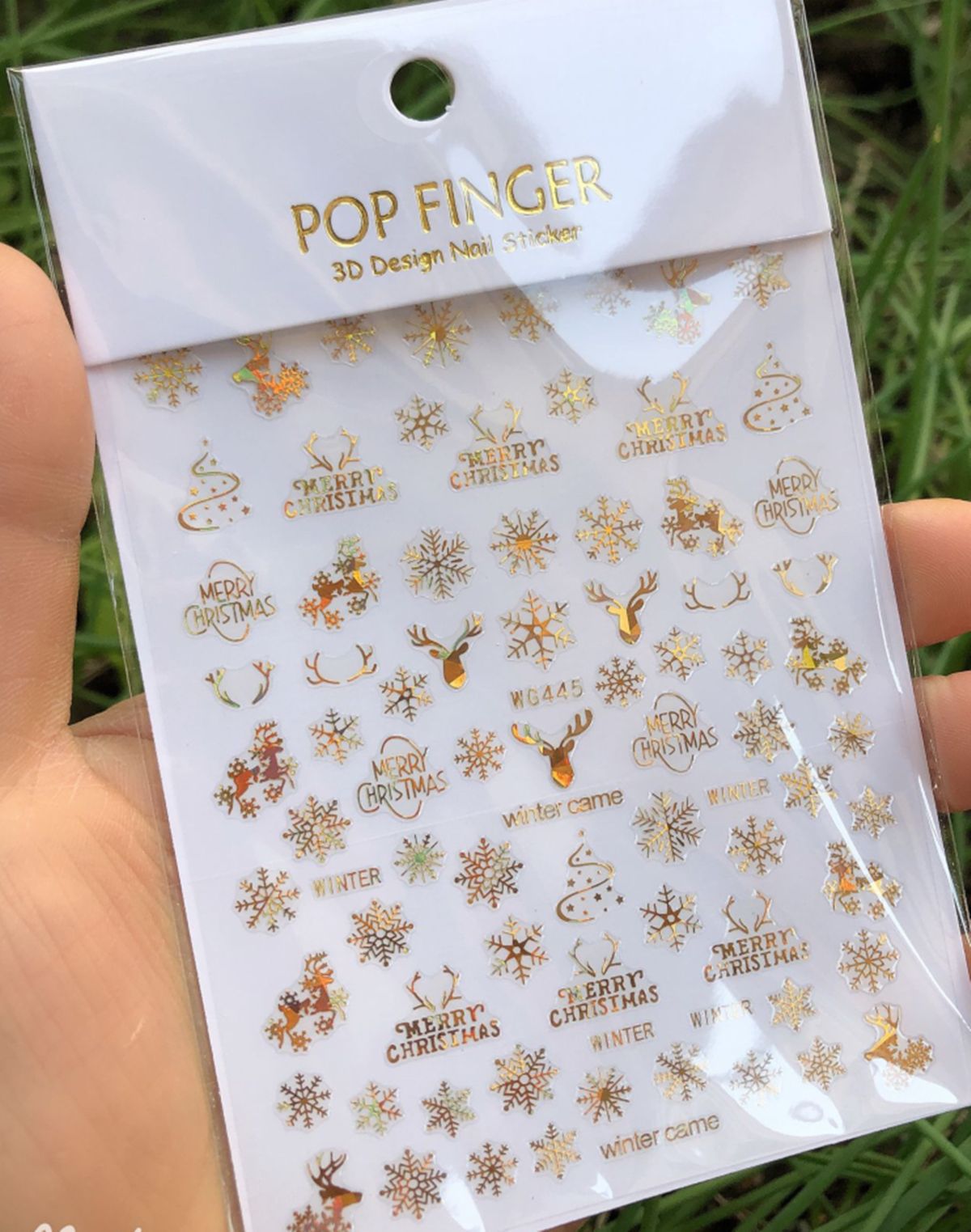 Christmas 3D Nail Stickers Hol - Nail Art Xmas review and price
