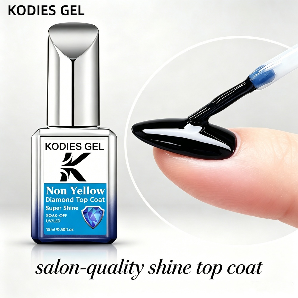 KODIES GEL Non Yellow Top Coat - Gel Top Coat review and price
