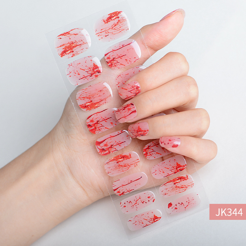Happy Halloween Semi-cured UV  - Striping Tape Nail review and price