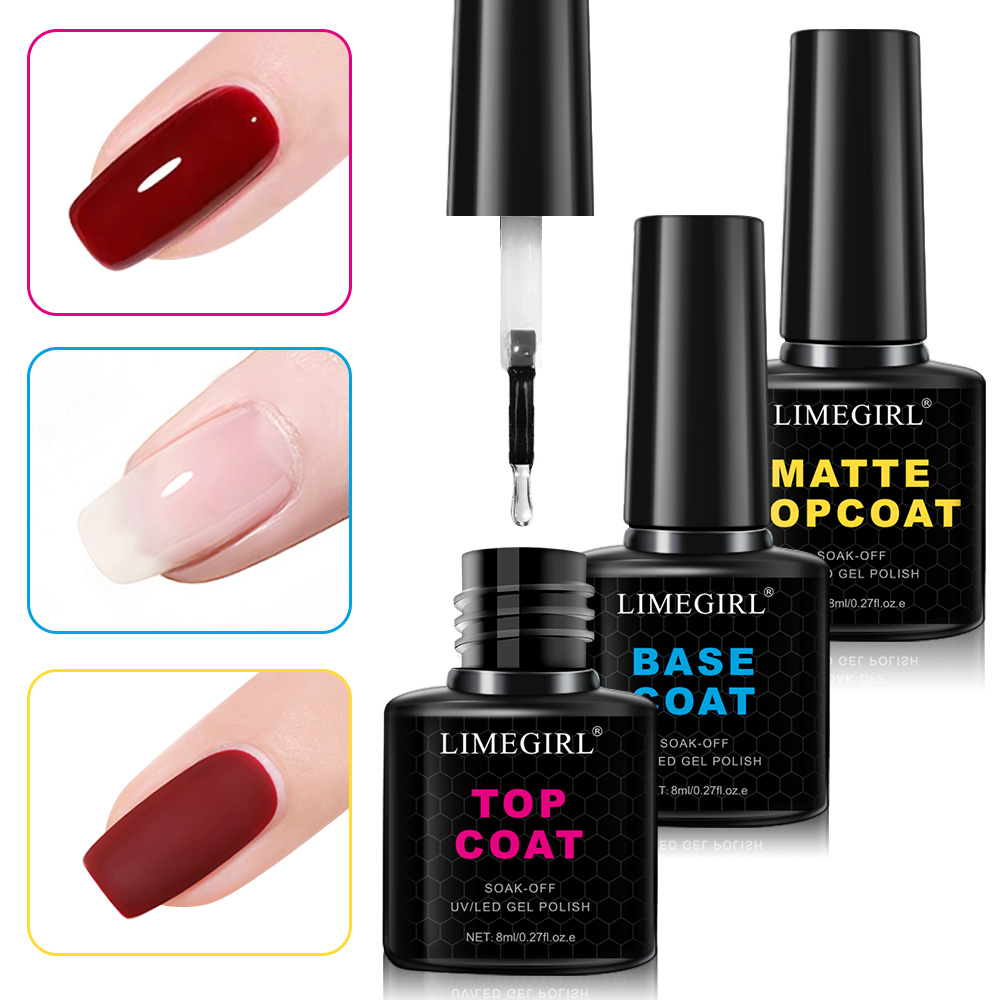 LIMEGIRL 8ml Soak Off Matte To - Gel Top Coat review and price