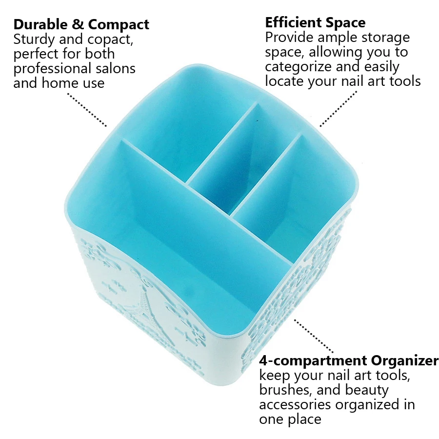 4-Compartment Nail Art Brush H - Nail Art Vector review and price