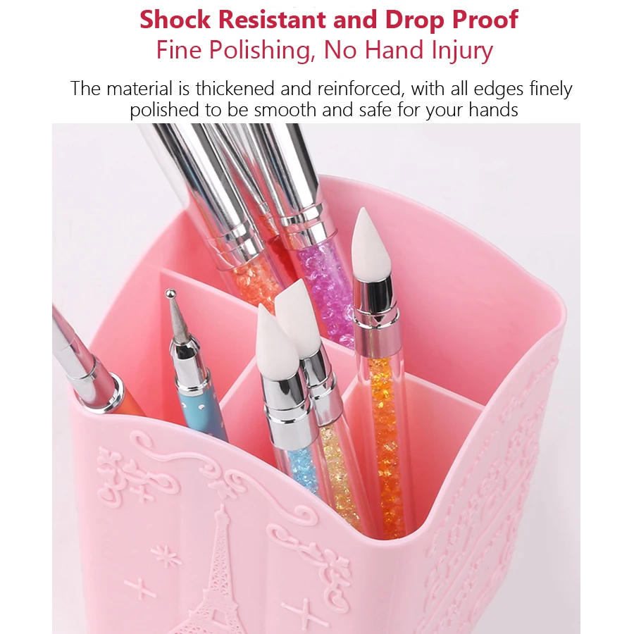 4-Compartment Nail Art Brush H - Nail Art Vector review and price