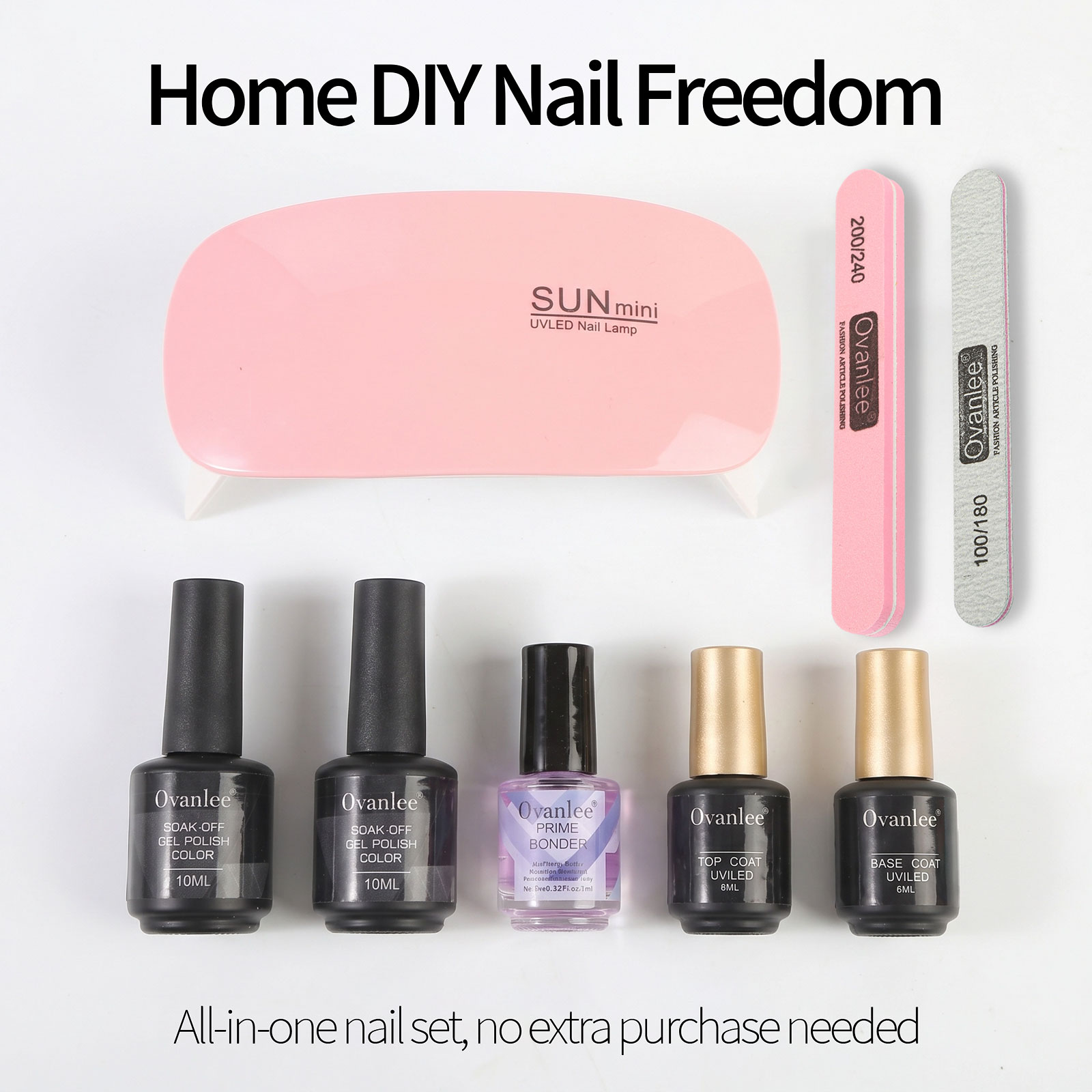 Gel Nail Polish Kit With UV Na - Gel Top Coat review and price