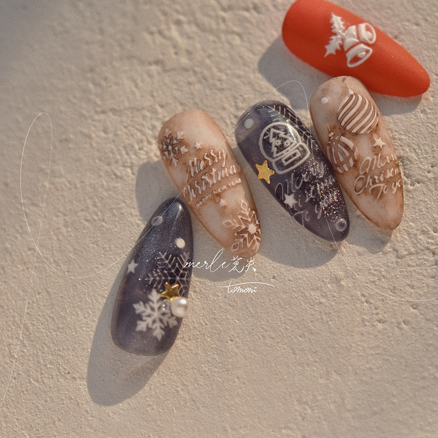 5D Relief Pure White Merry Chr - Nail Art Xmas review and price