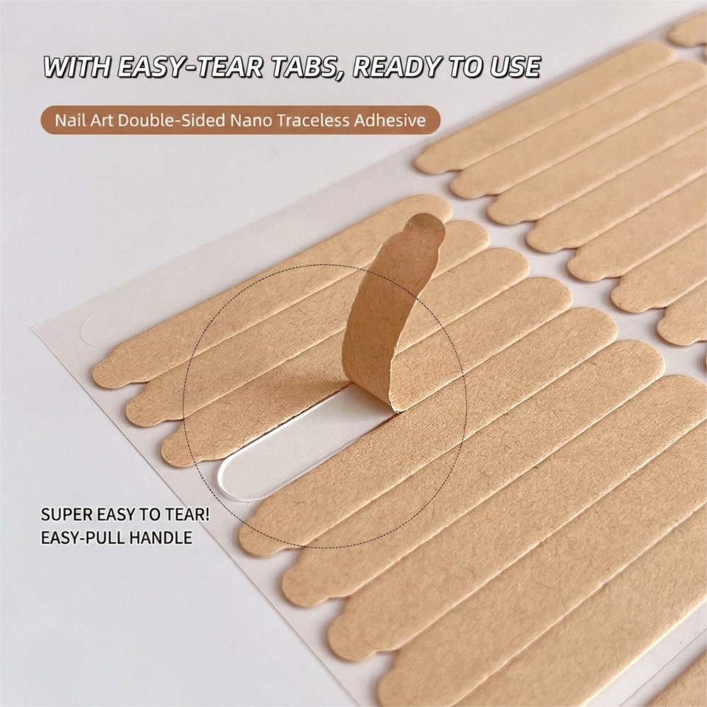 60/66/100pcs Transparent Doubl - Striping Tape Nail review and price