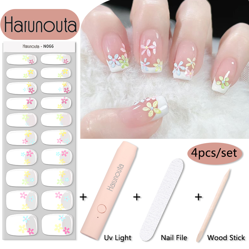 Harunouta 1 Set Flower Semi-Cu - Striping Tape Nail review and price
