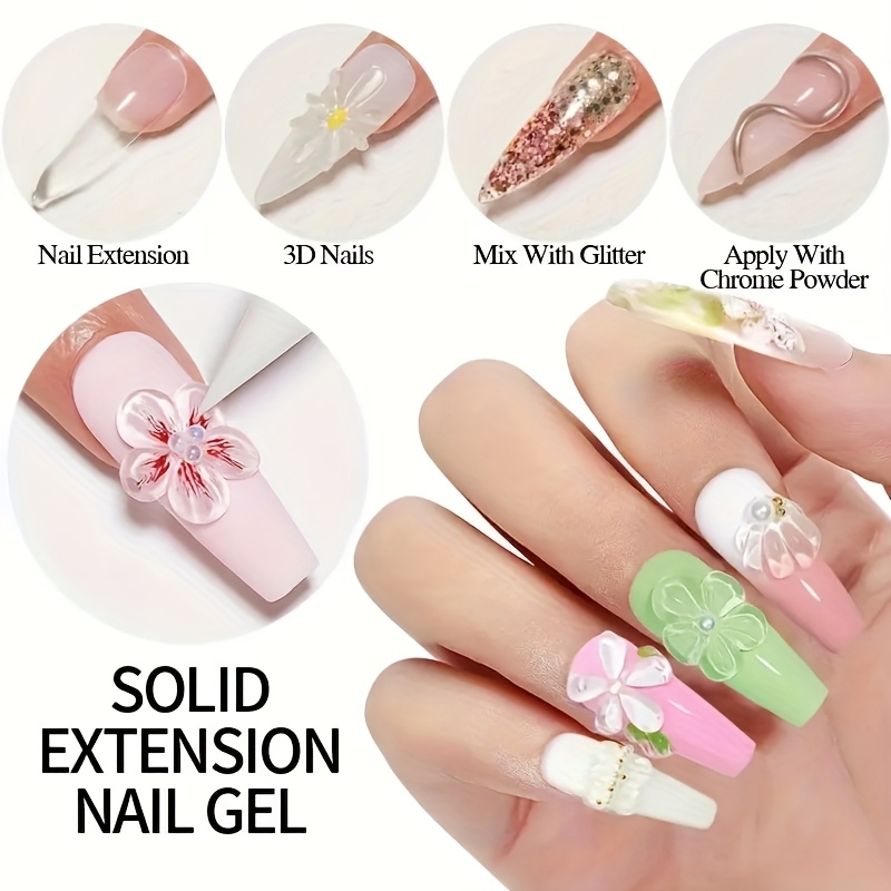 100g Clear Non-Stick Hand Exte - Nail Art Gel Polish review and price