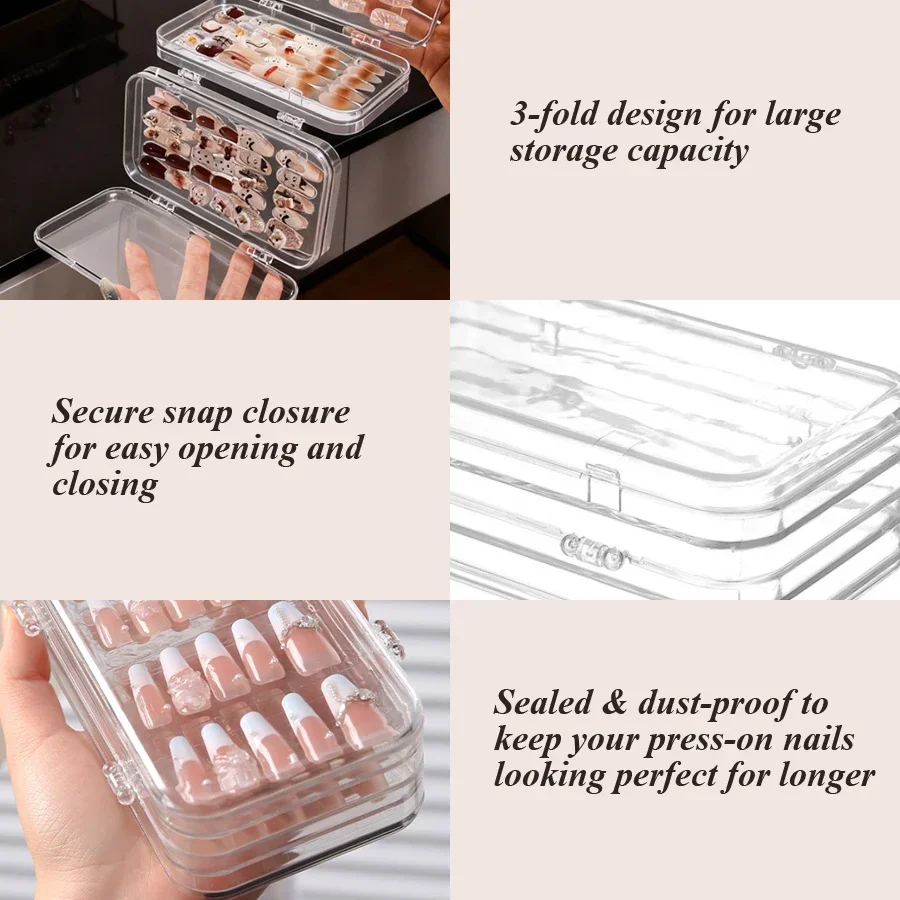 Clear Foldable Press On Nail S - Nail Art Vector review and price