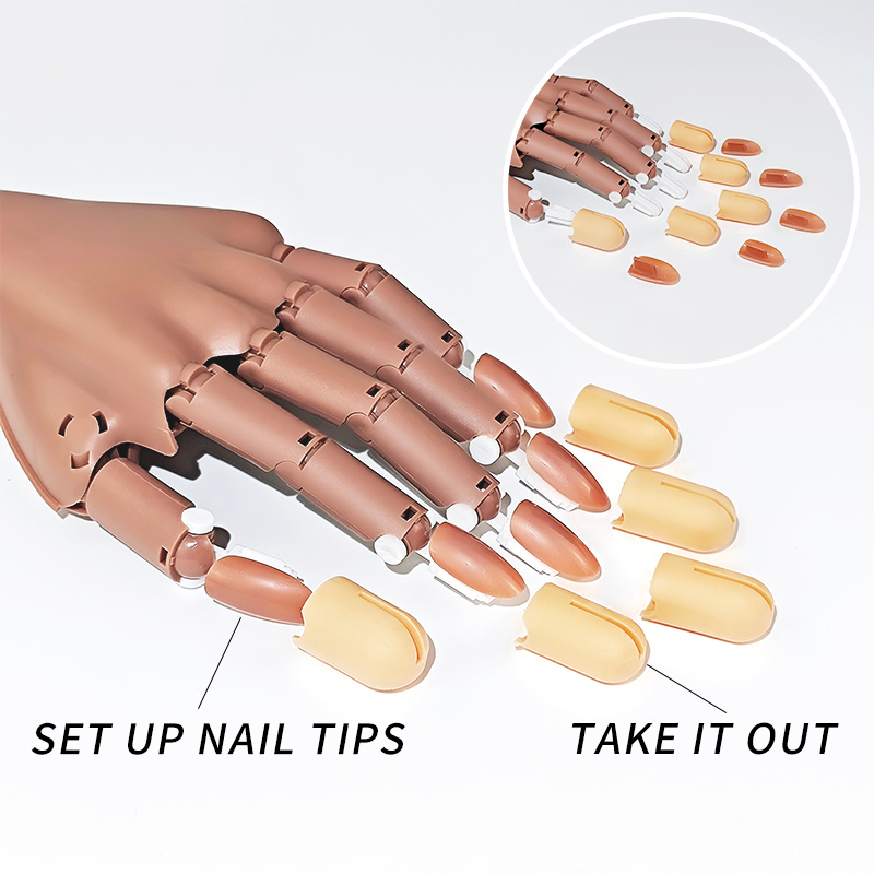 Nail Fake Practice Hand Movabl - Nail Art Vector review and price