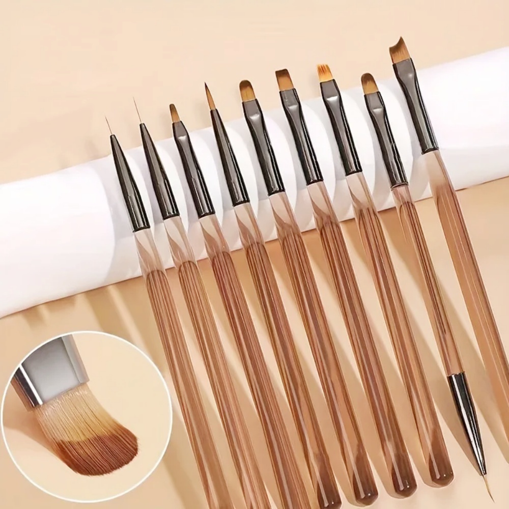 9PCS Nail Brush for Nail Art D - Nail Art Vector review and price