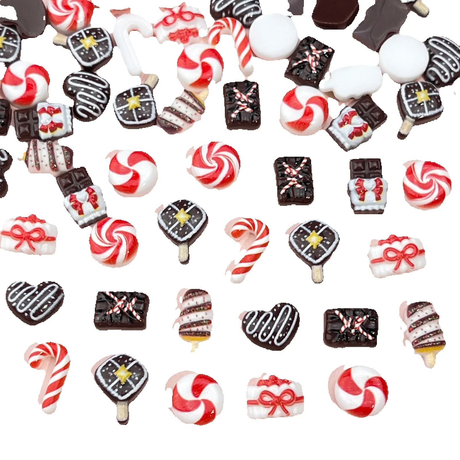 50pcs Resin Mini Christmas cho - Nail Art Motif review and price